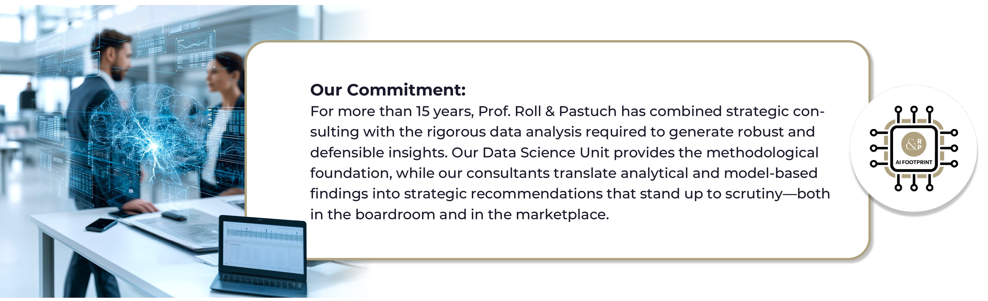 R&P commitment to AI and data-driven consulting