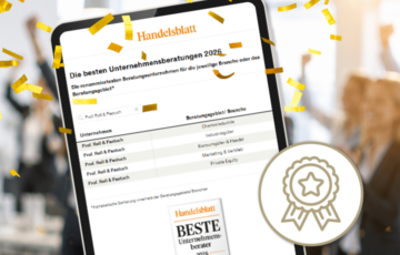 Handelsblatt Award “Best Management Consultants 2026”: Five Awards for Prof. Roll & Pastuch